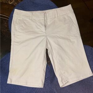 Loft Womens Shorts Size 4P Bermuda Roll Short Stretch Cotton Blend